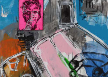 TOO MUCH INFORMATION Colección Wasted Copnversations. "Pintura figurativa Biel M. Panizza - Título de la obra - Mallorca"