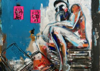 YOU, STOP THINKING Colección Wasted Copnversations. "Pintura figurativa Biel M. Panizza - Título de la obra - Mallorca"